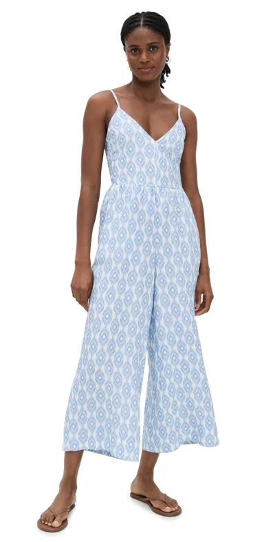 Splendid Gabrielle Ikat Jumpsuit Mint Ikat