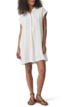 Splendid Gabrielle Stripe Mini Shirtdress In White