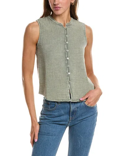 SPLENDID SPLENDID GAUZE BUTTON TANK