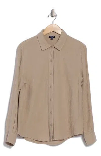 Splendid Gauze Button-up Shirt