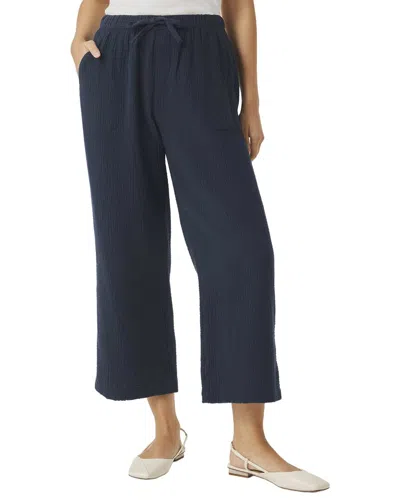 Splendid Gauze Crop Pant In Blue