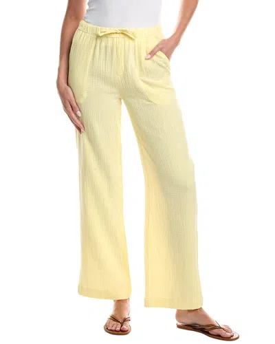 Splendid Gauze Long Pant In Neutral