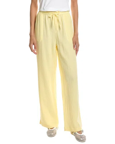 Splendid Gauze Long Pant In Yellow