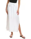 Splendid Melanie Tiered Drawstring Maxi Skirt In White