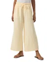 Splendid Kit Cotton Gauze Ankle Palazzo Pants In Limoncello