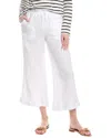 Splendid Ultra Bleached High Waist Drawstring Ankle Jeans In White