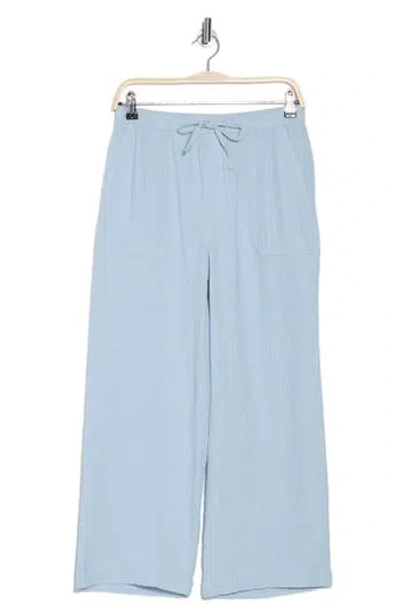 Splendid Gauze Pants In Bleached Indigo