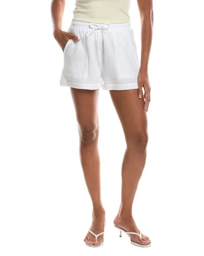 Splendid Gauze Roll Hem Short In White