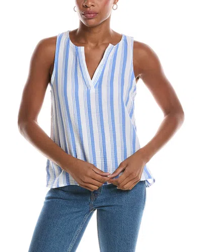 Splendid Gauze Tank Top In Blue
