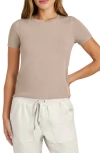 Splendid Genevieve T-shirt In Fawn