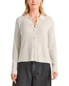 Splendid Georgie Elbow Sleeve Rib Button-up Sweater
