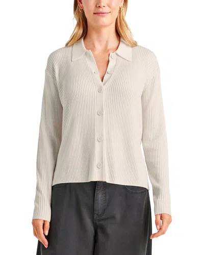 Splendid Georgie Cashmere-blend Polo Shirt In Gray