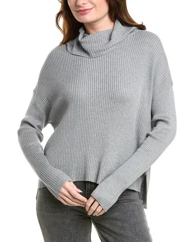 Splendid Georgie Cowl Neck Cashmere-blend Sweater In Grey