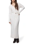 Splendid Georgie Long Sleeve Maxi Sweater Dress In White