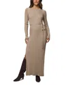 Splendid Georgie Long Sleeve Maxi Sweater Dress In Brown