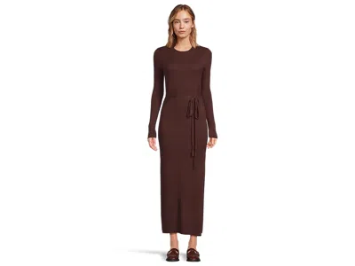 Splendid Georgie Maxi Sweater Dress In Brown