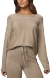 Splendid Georgie Oversize Boat Neck Sweater In Animal Print