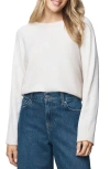 Splendid Georgie Oversize Boat Neck Sweater In White