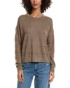 Splendid Georgie Pointelle Cashmere-blend Sweater In Brown