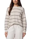 Splendid Georgie Pointelle Stripe Sweater In Neutral