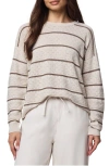 Splendid Georgie Pointelle Stripe Sweater In Neutral