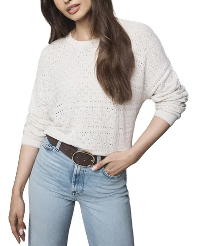 Splendid Georgie Pointelle Sweater In Burgundy