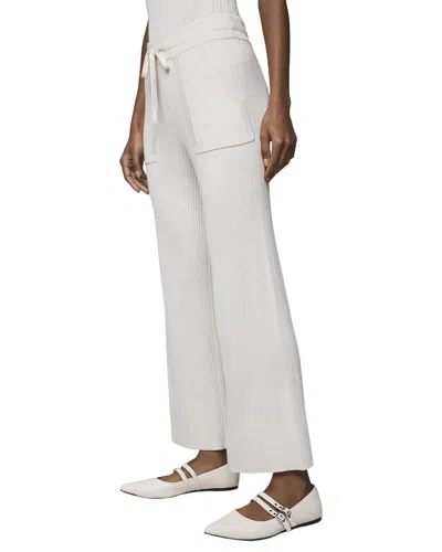 Splendid Georgie Rib Cashmere-blend Pant In White