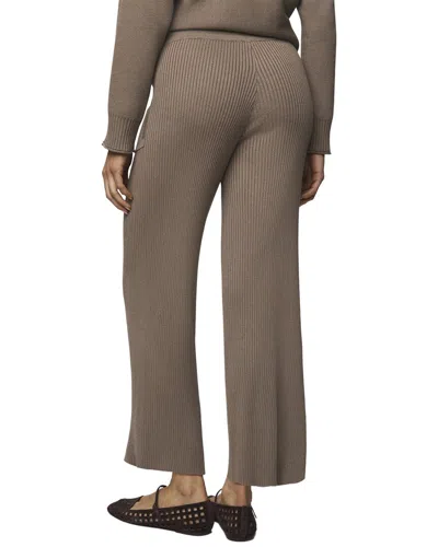 Splendid Georgie Rib Cashmere-blend Pant In Cdr-cedar Brown