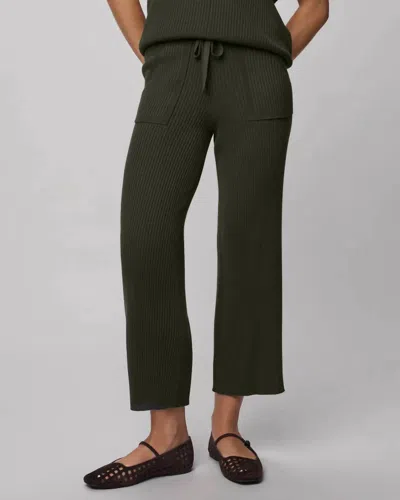 Splendid Georgie Rib Pants In Green