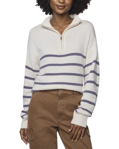 Splendid Georgie Stripe Sweater In White
