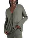 Splendid Georgie Tunic Cardigan In Soft Vintage Olive Branch