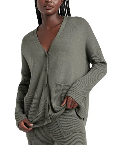 Splendid Georgie Tunic Cardigan In Soft Vintage Olive Branch
