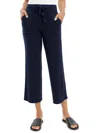 Splendid Georgie Rib Wide Leg Crop Pants In Blue