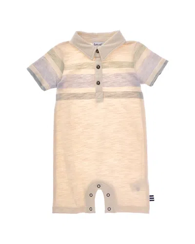Splendid Kids' Getaway Stripe Onesie In Neutral