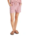 Splendid Gia Stripe Linen Blend Shorts In Lotus Stripe