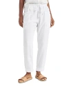 Splendid Gia Womens Linen Blend Linen Jogger Pants In White