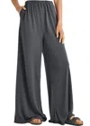 Splendid Giada Sandwash Palazzo Pant In Lead Grey