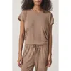 Splendid Giada Sandwash T-shirt In Brown