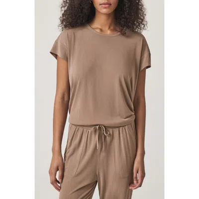 Splendid Giada Sandwash T-shirt In Brown