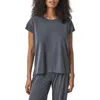 Splendid Giada Sandwash T-shirt In Gray