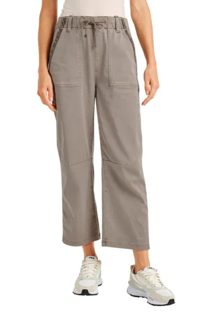 Splendid Gianna Crop Drawstring Pants In Tawny