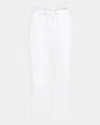 Splendid Gianna Drawstring Straight Leg Pants In White