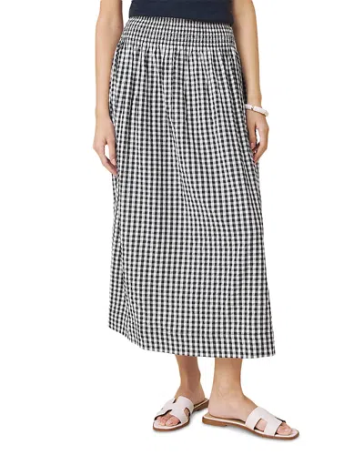 Splendid Gigi Gingham A-line Skirt In Black