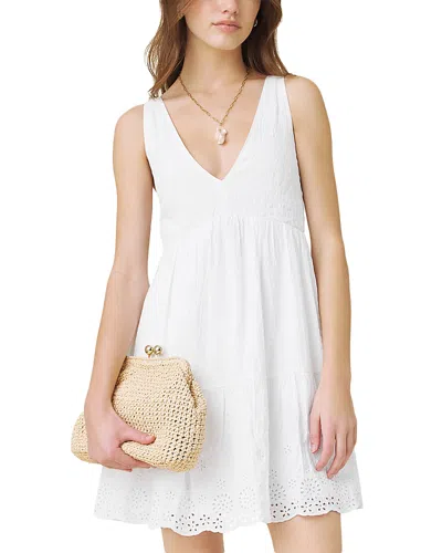 Splendid Gigi Tiered Mini Dress In White