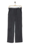 Splendid Gina Drawstring Wide Leg Pants In Gray