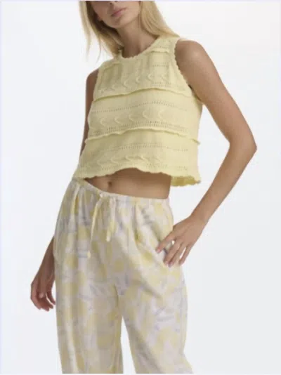 Splendid Giovanna Sweater Tank In Lemon Drop In Yellow