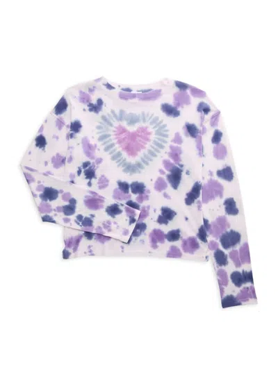 Splendid Kids' Girl's Aurora Heart Tie Dye Sweatshirt