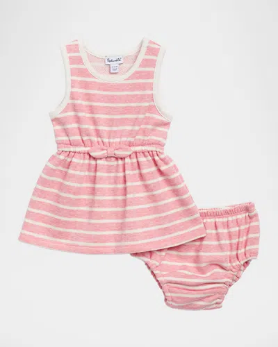Splendid Kids' Girl's Boardwalk Striped Dress In Pink