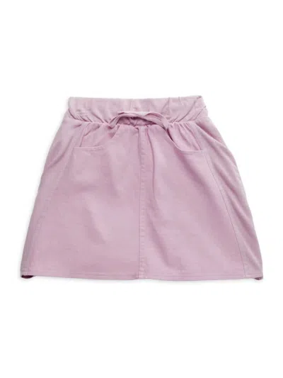 Splendid Kids' Girl's Solid Twill A-line Skirt In Peony