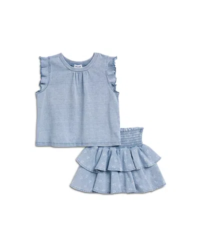 Splendid Girls' Beach Wash Top & Skirt Set - Little Kid In Blue